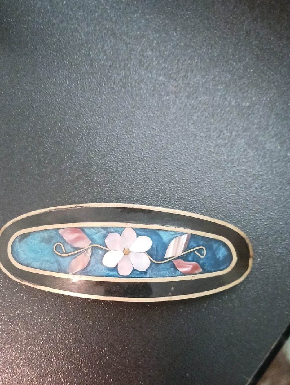 Vintage Alpaca Mexico Hair Barrette